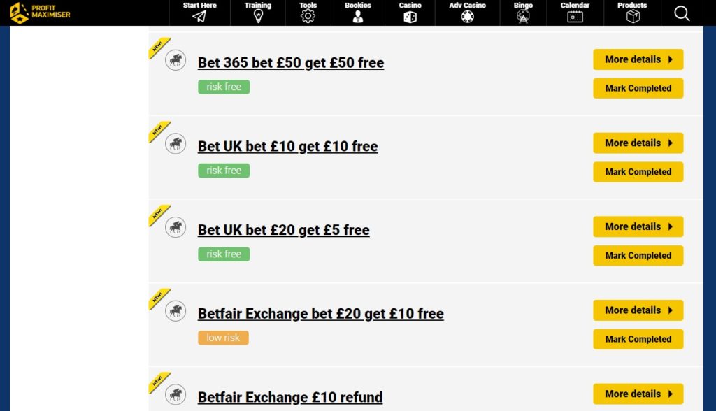 Profit Maximiser Calendar